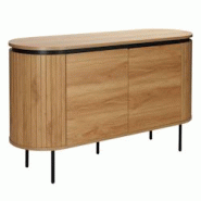 Oviala Business Buffet 2 portes moderne rectangulaire L120 cm bois clair - beige Bois massif 113637 Oviala Business Buffet 2 portes moderne rectangulaire L120 cm bois clair - beige Bois massif 113637