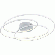 Plafonnier LED 50W - 7000lm, 3000K - SWITCH dimmable - IP20 - Trio - Gale - blanc 4017807452259