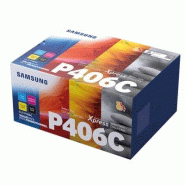 Samsung 406C Pack 4 Toners Noir et couleurs SU375A (CLT-P406C) - multicolore CLT-P406C