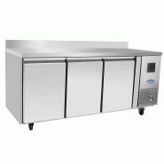 Table réfrigérée positive GN1/1 avec dosseret P.700 3 portes 420L Atosa