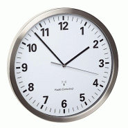 TFA-Dostmann 60.3523.02 Horloge murale Horloge à quartz Ronde Argent, Blanc - multicolore 60.3523.02