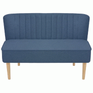 VidaXL Canapé 117x55,5x77 cm Tissu Bleu  Modèle Marceau - 244072