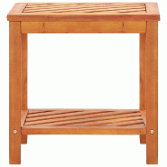 VidaXL Table d'appoint Bois d'acacia massif 45 x 33 x 45 cm Modèle Balcon Polaris Prime Plus - 44067