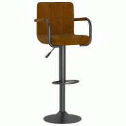 VidaXL Tabouret de bar Marron Velours Modèle Aero Panorama Outdoor - 334646