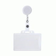 10x Porte-noms / Badge ABS avec cordon extensible jusqu'à 70 cm - 8412536821257