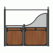 Façade Swing Wave - Façade de box pour chevaux avec ouverture totale pour curage mécanique - Gamme Wave