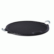 Garcima Plancha ronde en fonte émaillé réversible 52 cm - - DM722 - fonte DM722