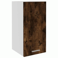 Helloshop26 - Armoire suspendue de rangement pour cuisine 29,5 x 31 x 60 cm en bois d'ingénierie chêne fumé 02_0048544 - verre 3000235337275