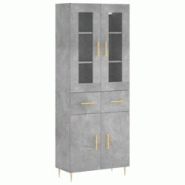 Helloshop26 - Buffet bahut commode armoire meuble de rangement organisateur cuisine salle de séjour salon haut 69,5 x 34 x 180 cm 02_0034524 - 300021