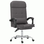 Helloshop26 - Fauteuil de massage inclinable de bureau informatique étude similicuir gris 02_0025404 - gris métal 3000215310090
