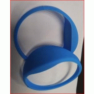 Bracelet RFID Mifare 1k - NXP 13.56 MHz en silicone étanche - Couleur bleue