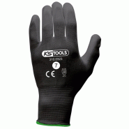 KS Tools Boîte de 12 paires de gants microfibres noirs, T.7 - 4042146806449 KS Tools Boîte de 12 paires de gants microfibres noirs, T.7 - 4042146806449