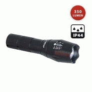 Lampe torche steel led 10w en aluminium. Avec zoom