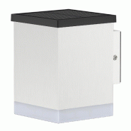 Lumisky Applique murale solaire SUNBOX WHITE H12cm Acier Blanc - blanc 3666162010935