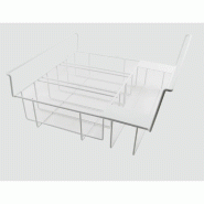 Panier pour 4 bacs de 5 L - pour vitrines à glace Tefcold | IC-SCEB_0
