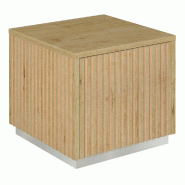 Podium 1 porte push-pull Vertigo T01 MDF naturel et chêne clair 45x45x40cm