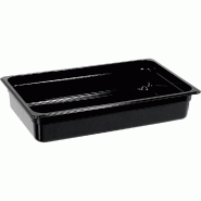 Récipients Gastronorm série Buffet de Stalgast, noir, GN 1/1 (100 mm), polycarbonate - noir Polycarbonate GN2311100