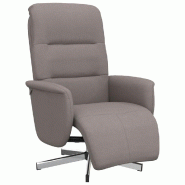VidaXL Fauteuil inclinable avec repose-pieds taupe tissu Modèle Germontel - 356566
