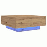VidaXL Table basse Chêne artisanal 80 x 80 x 31 cm Bois d'ingénierie Modèle Étoile Royale - 863001