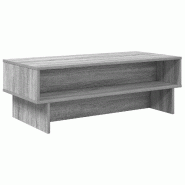 VidaXL Table basse Gris Sonoma 100 x 46 x 35 cm Bois d'ingénierie Modèle Atlas Studio Plus - 8000241