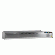 Vitrine réfrigérée GN1/4 GVC33-200 S/S Inox L2000mm 33594 TEFCOLD