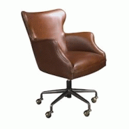 AC ANGEL CERDA Angel Cerdá Fauteuil de bureau pivotant cuir marron foncé 4166C 64 x 74 x 92 - marron fourrure 8435631035046 AC ANGEL CERDA Angel Cerdá Fauteuil de bureau pivotant cuir marron foncé 4166C 64 x 74 x 92 - marron fourrure 8435631035046