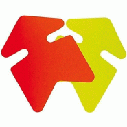 APLI 100405 - Paquet de 50 flèches fluo Jaune/Orange 12x16CM - 3270241004052