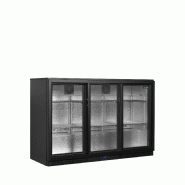 Arrière bar réfrigéré 3 portes BA30S-3 noir TEFCOLD