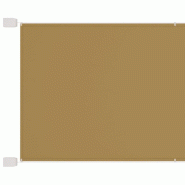 Auvent vertical Beige 60x600 cm Tissu oxford Modèle Balcon Theta Prime - 148251