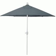 Décoshop26 - Demi parasol semi-circulaire balcon terrasse UV 50+ polyester/aluminium 3kg avec une portée de 300 cm anthracite sans 04_0003897 - alum