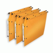 ELBA Boîte de 10 dossiers suspendus Ultimate A4, fond V, en polypro jaune - 3362949906063