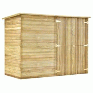 Helloshop26 - Abri à vélo de jardin 232 x 110 x 170 cm Bois de pin imprégné marron 02_0022433 - 3000208611333 Helloshop26 - Abri à vélo de jardin 232 x 110 x 170 cm Bois de pin imprégné marron 02_0022433 - 3000208611333