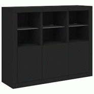 Helloshop26 - Buffet bahut commode armoire meuble de rangement organisateur cuisine salle de séjour salon avec lumières LED 3 pcs 02_0037229 - 30002 Helloshop26 - Buffet bahut commode armoire meuble de rangement organisateur cuisine salle de séjour salon avec lumières LED 3 pcs 02_0037229 - 30002