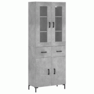Helloshop26 - Buffet bahut commode armoire meuble de rangement organisateur cuisine salle de séjour salon haut 69,5 x 34 x 180 cm 02_0034527 - 300021