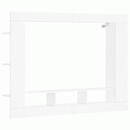 Helloshop26 - Meuble TV mural tendance design moderne 152 x 22 x 113 cm en bois d'ingénierie blanc 02_0049269 - blanc Bois massif 3000235752351