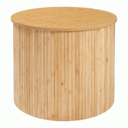 Helloshop26 - Table basse console d'appoint 48 x 60 cm bambou naturel 03_0010815 - 3000225422998