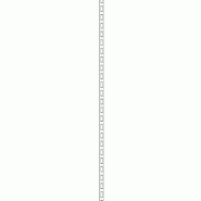 Montant H243cmx6cm blanc