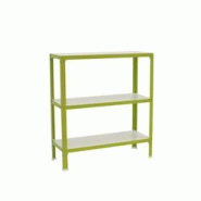 PROREGAL Étagère de vie LIVING KOALA WOOD avec 3 étagères | HxLxP 90x80x30cm | Charge du compartiment 150kg | Vert/Blanc - vert métal RS106-01 PROREGAL Étagère de vie LIVING KOALA WOOD avec 3 étagères | HxLxP 90x80x30cm | Charge du compartiment 150kg | Vert/Blanc - vert métal RS106-01