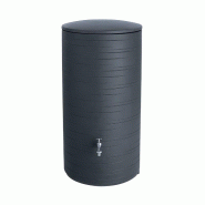 Prosperplast - Réservoir d’eau de pluie NOVARA de 280 L de couleur anthracite - gris plastique ZA6052