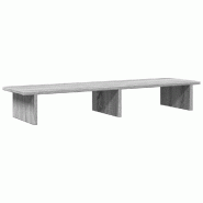Support de moniteur table meuble bureau sonoma 100 x 27 x 15 cm bois d'ingénierie gris 02_0044980 - gris Bois massif 3000220467901