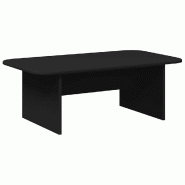 VidaXL Table basse Noir 93 x 53 x 33 cm Bois d'ingénierie Modèle Helios Pure - 891141