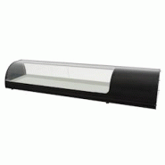 Vitrine réfrigérée pour tapas pour 4 gn 1/3 verre courbe - 1455x400x285 mm - 160 W 230/1V - 13CC2144 Eurast - inox 13CC2144 Vitrine réfrigérée pour tapas pour 4 gn 1/3 verre courbe - 1455x400x285 mm - 160 W 230/1V - 13CC2144 Eurast - inox 13CC2144