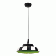 Zafferano Circus Lampe à Suspension LED Design en Céramique Verte, Diamètre 24 cm, Hauteur 300 cm, Éclairage CRI 90, Source LED 8W, Lumière Chaud