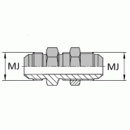 Adaptateurs - Droit mâle JIC - Passe cloison - 2"1/2' , 63.5