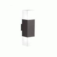 Applique Murale LED 2x E14 320lm,  IP44, Anthracite - Trio - Hudson - gris 4017807241525
