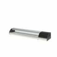 CORECO Vitrine à sushis - Double évaporateur - 0°/+5°C - 1755x410x255 - Fond embouti pour 8 bacs GN1/3-40 inclus - Acier inoxydable CORECO Vitrine à sushis - Double évaporateur - 0°/+5°C - 1755x410x255 - Fond embouti pour 8 bacs GN1/3-40 inclus - Acier inoxydable