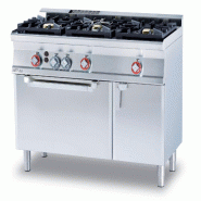 Cuisinière à gaz avec four statique à 3 feux et grill. Dimensions 120x60 h90 cm. Modèle CF3-612GV - 2254