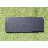 Dalle ardoise 80×30 - Gris anthracite - Rectangle - Épaisseur +/- 3 cm
