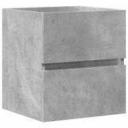 Helloshop26 - Armoire d'évier murale design moderne salle de bain 41 x 38,5 x 45 cm espace de rangement ergonomique en bois gris 02_0050814 - gris Bo