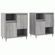 Helloshop26 - Buffet bahut commode armoire meuble de rangement organisateur cuisine salle de séjour salons lot de 2 sonoma bois 02_0036973 - 30002131 Helloshop26 - Buffet bahut commode armoire meuble de rangement organisateur cuisine salle de séjour salons lot de 2 sonoma bois 02_0036973 - 30002131